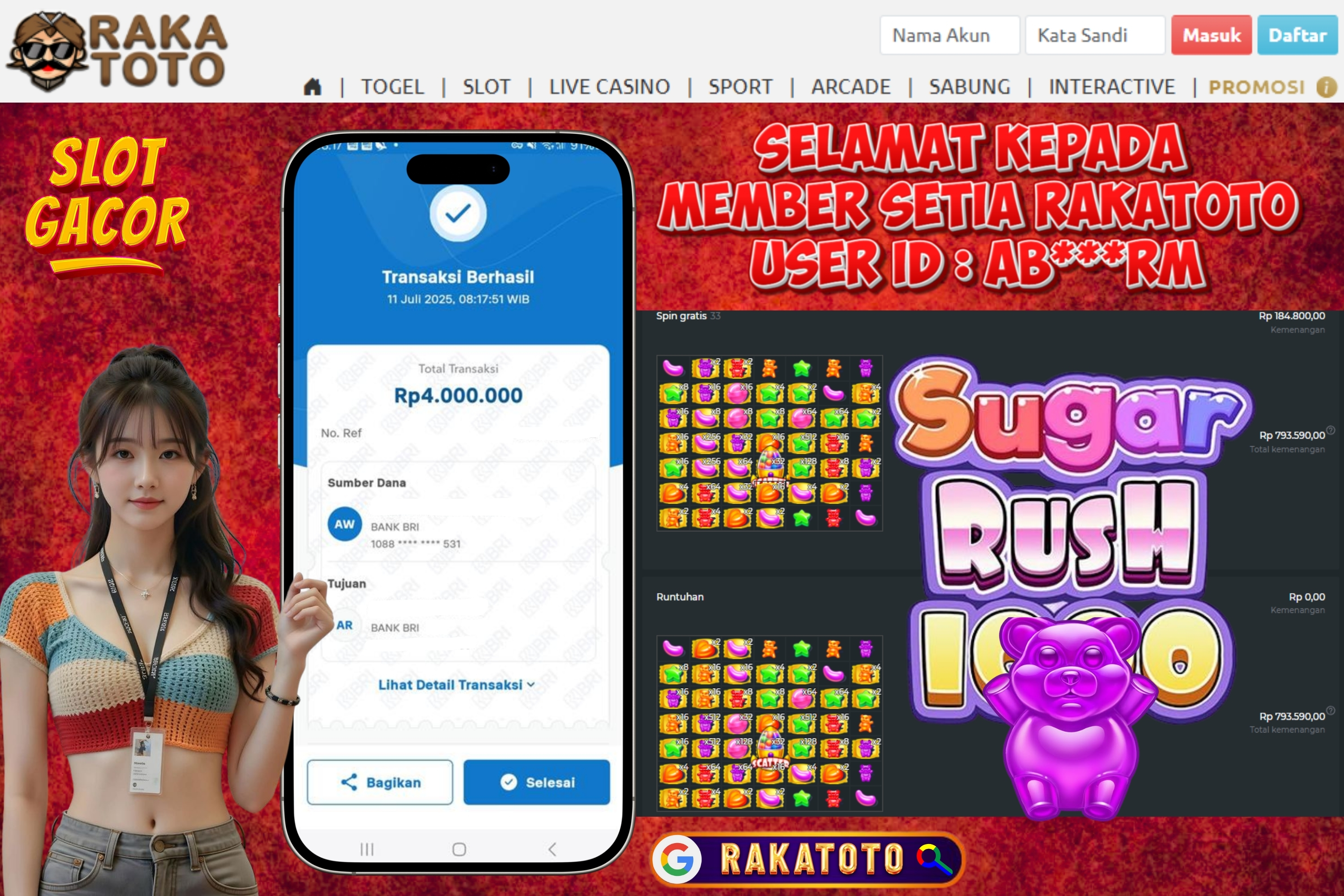 JACKPOT SUGAR RUSH 1000